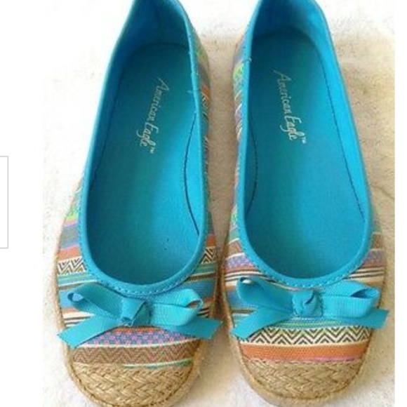 American Eagle By Payless Shoes - American eagle flats- espadrille multi colour